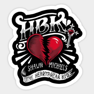 Shawn Michaels HBK Heartbreak Kid Sticker